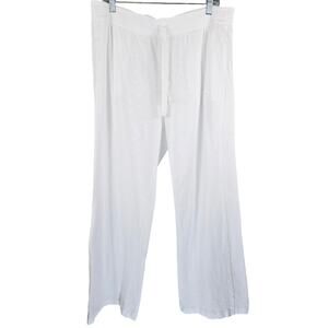 Victoria Secret Pink Slubby Knit Flare Pants Athletic Athleisure Women's XL NWOT